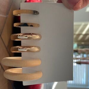 Gold and Tan Ring Set